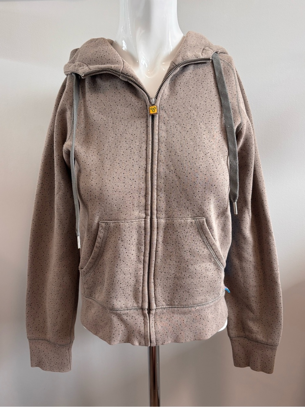 TNA Taupe Speckled Zip-Up Hoodie